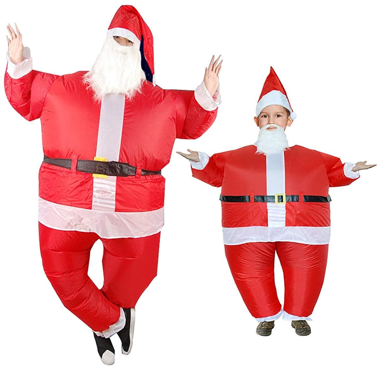 Icepark Luxury Santa Claus Inflatable Costume Funny Festive Day Dressing Suit Merry Christmas