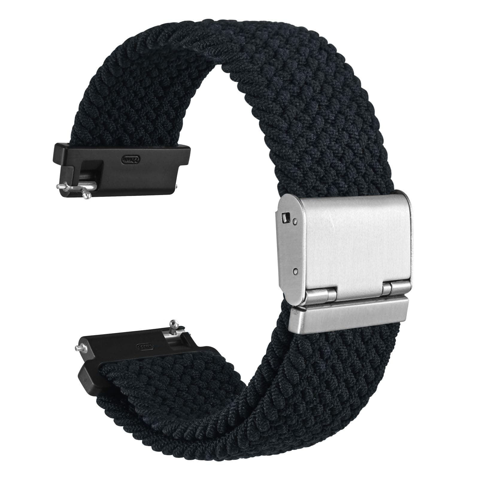 WOCCI Braided Nylon Watch Bands with Adjustable Buckle, Woven Sport Loop Strap for Men and Women, Band Width 16mm 18mm 19mm 20mm 21mm 22mm 24mm