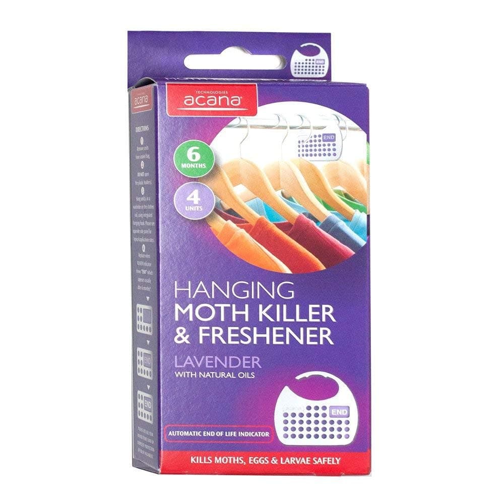 Caraselle2 X Hanging Moth Killer and Lavender Freshener - White (Pack of 4)