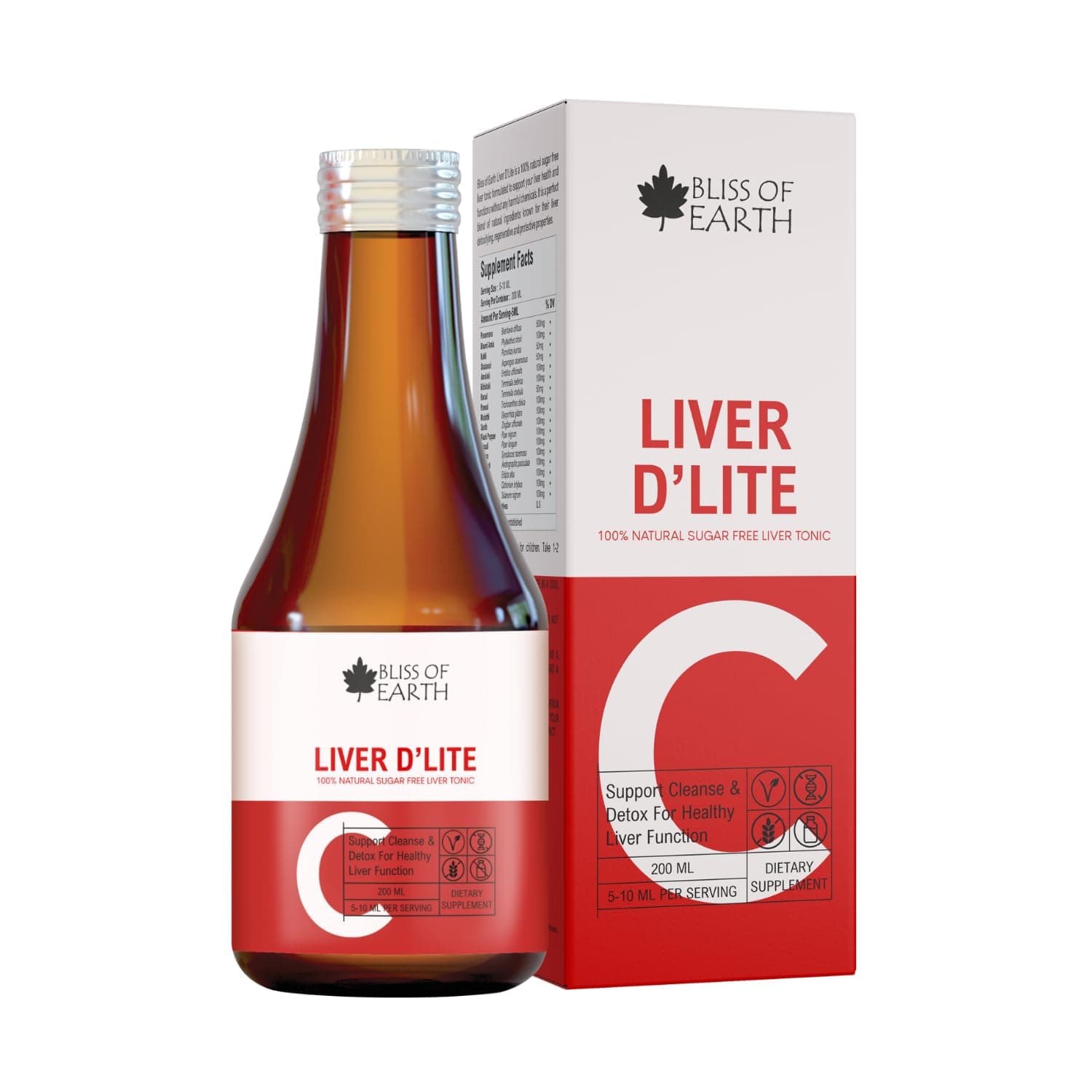 Liver Detox Syrup – No Added Sugar | Herbal Formula with Natural Ingredients for Daily Detox, Support Healthy Liver Function, Improves Digestion & Appetite, 200ml