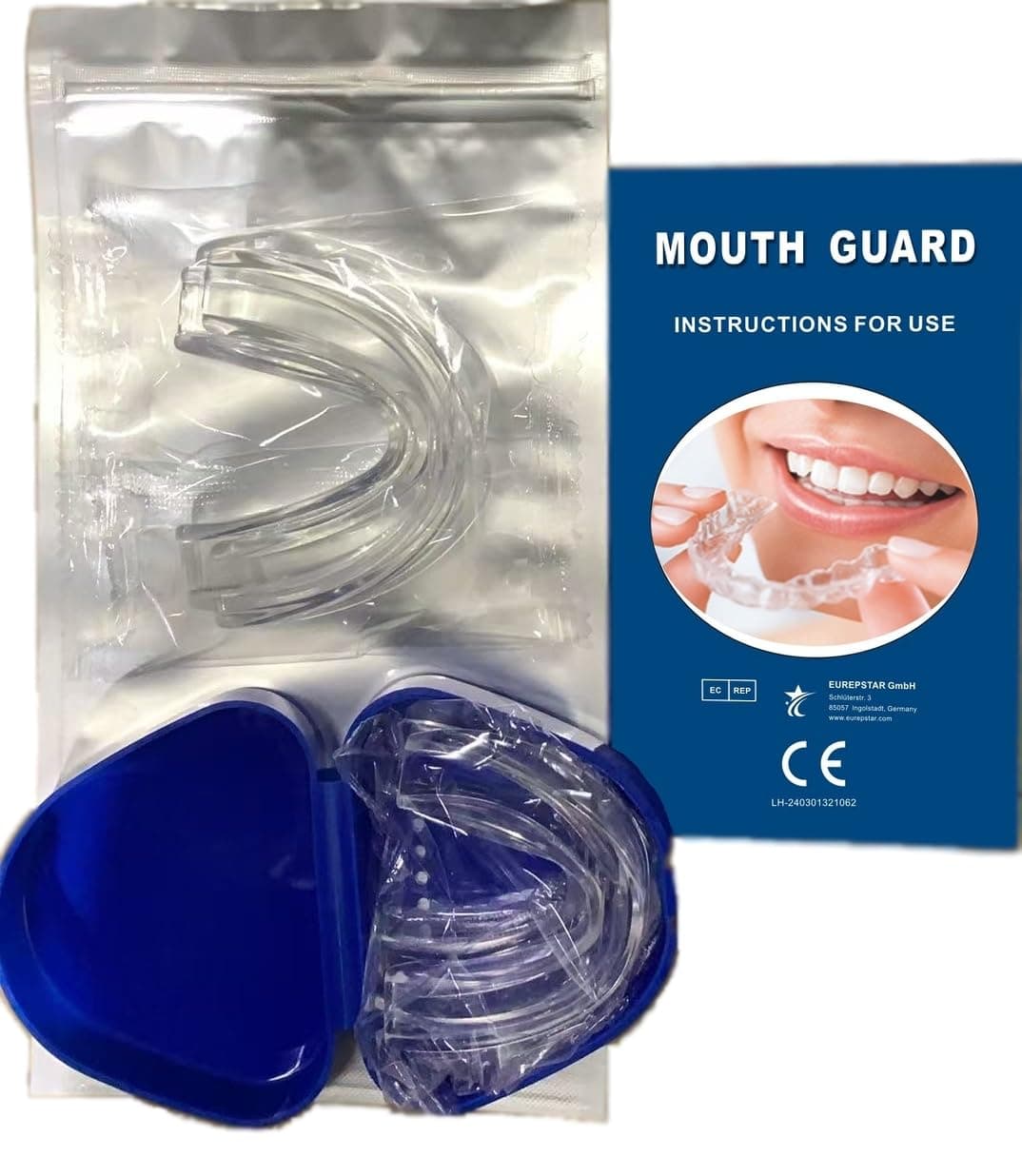 Professional 4 Pack Reusable Mouth Guard for Sleeping - Stops Bruxism and Teeth Clenching