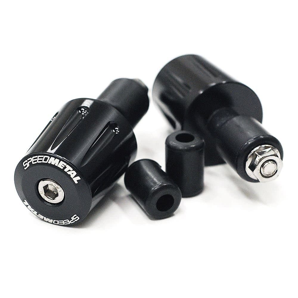 Milled Bar End - Short, Black