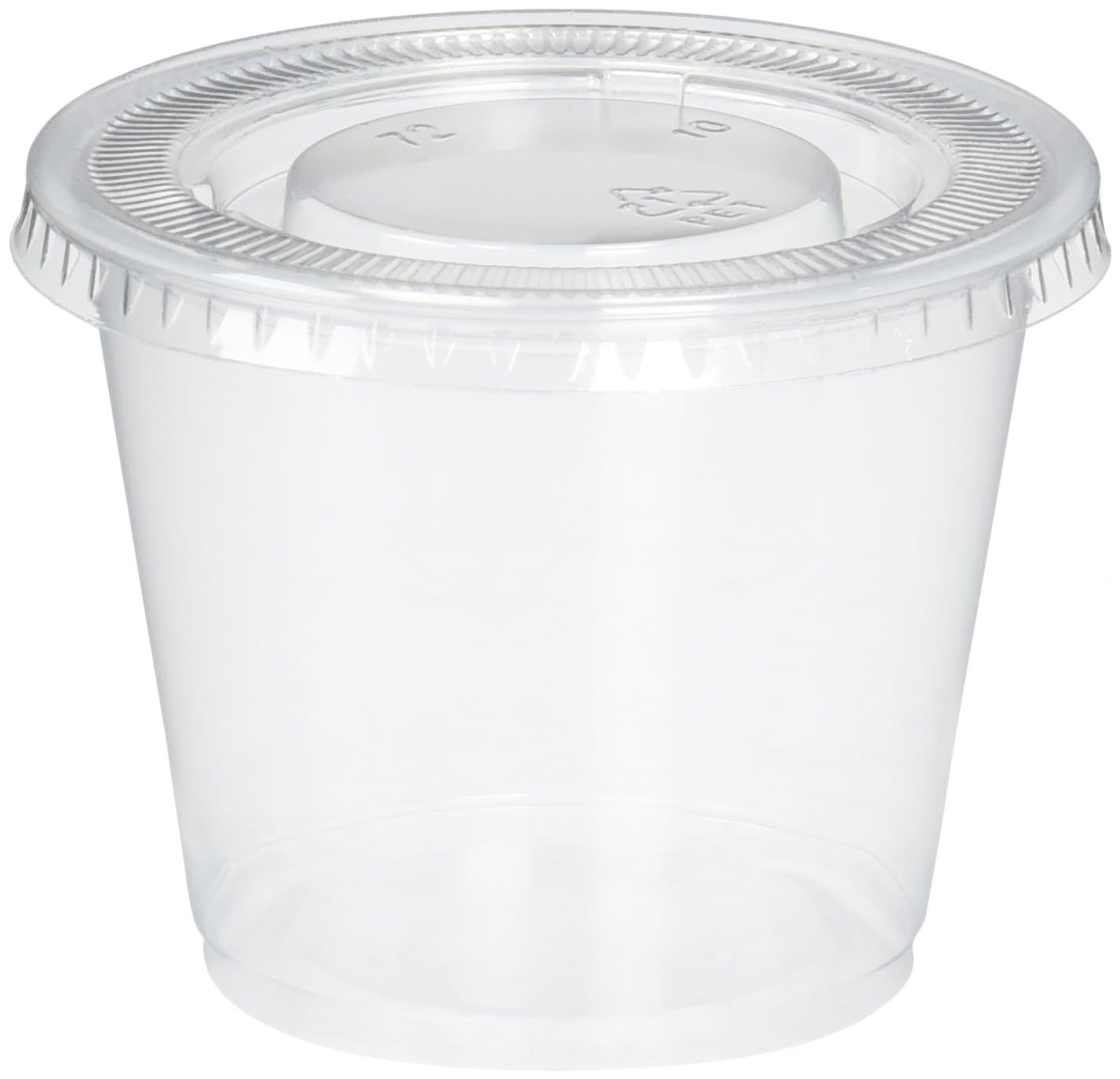 Plastic Disposable Portion Cups, 5.5-Ounce
