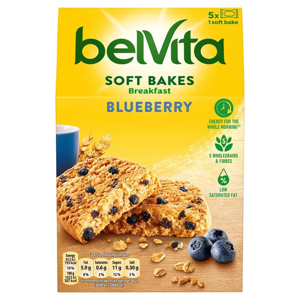 Breakfast Biscuits Soft Bakes Filled Blueberry, 250 g