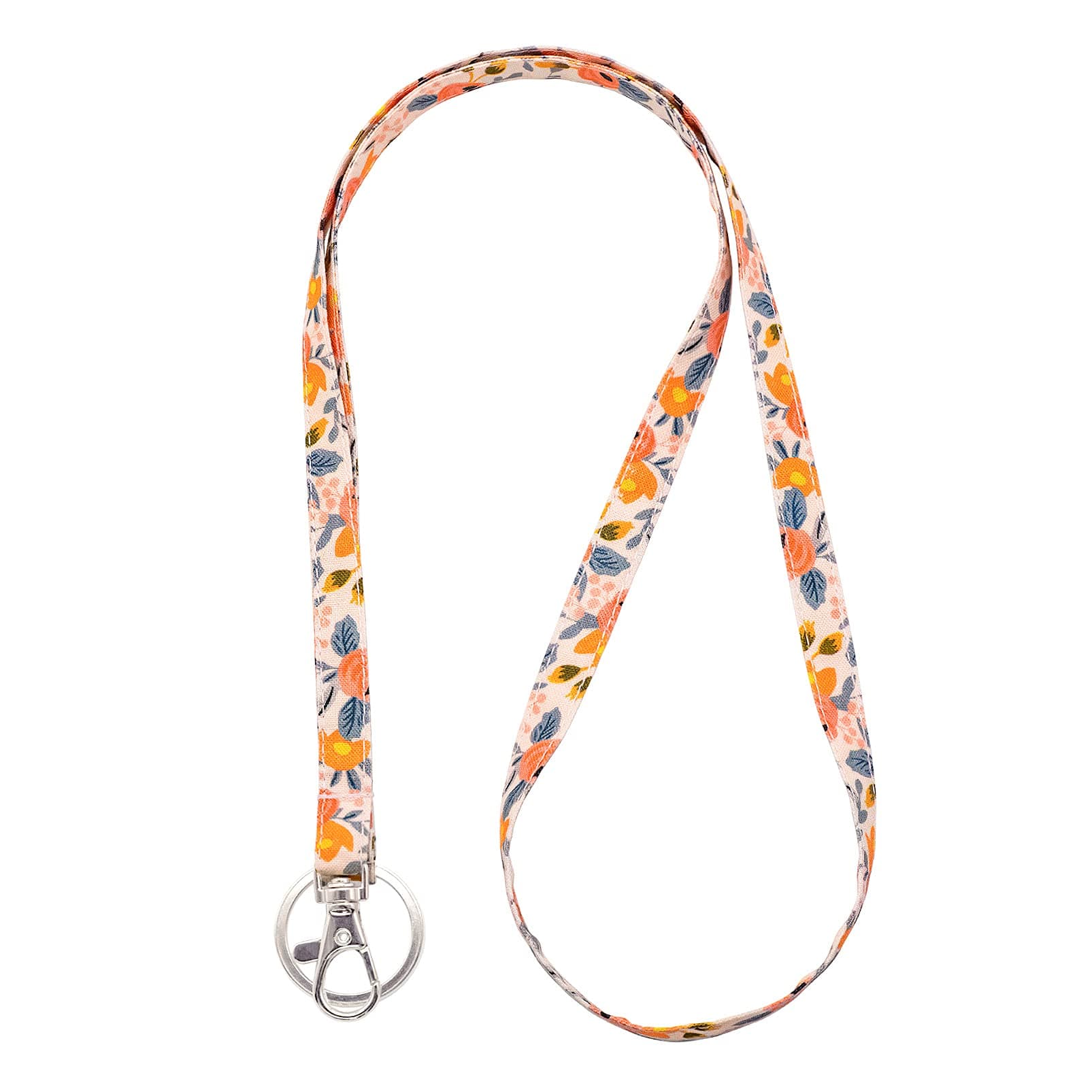 LNKRE JEWELRY Skinny Fabric Soft Neck Strap Lanyard for Keys, Wallets and ID Badge Holder