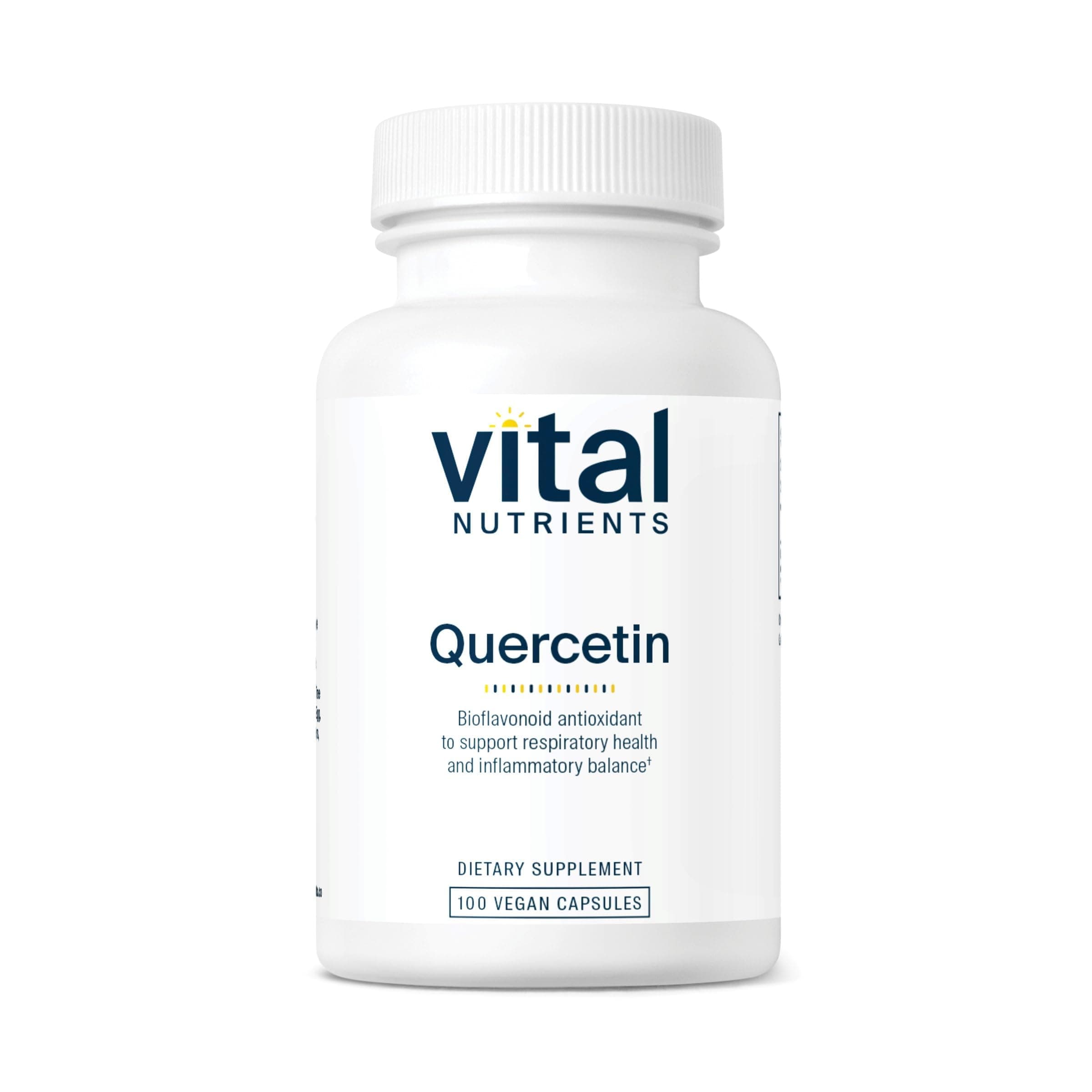 Quercetin - Vegan Quercetin Supplement with Bioflavonoids for Sinus, Respiratory, Heart, & Immune Function Support - Gluten, Dairy, Soy Free - 500mg - 100 Capsules