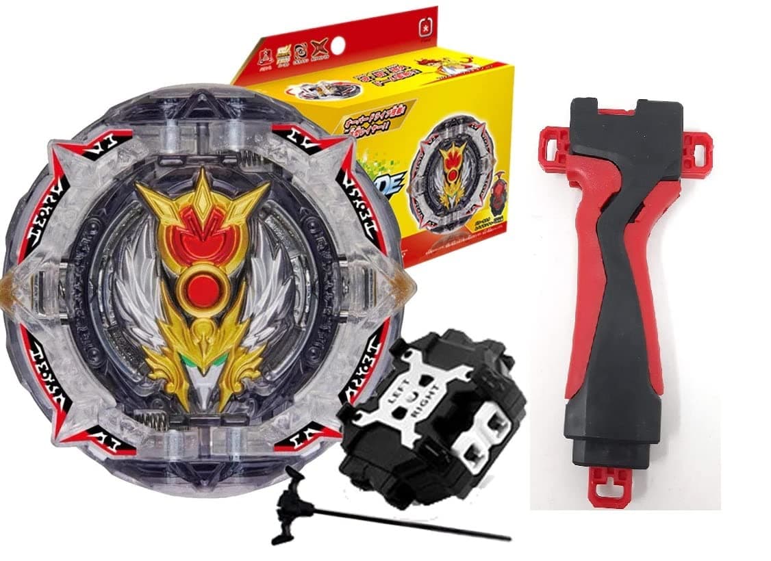 BEAU STUTI Battling Top Bey Set with Launcher (192 Booster Greatest Raphael Over High Xtend+ with lr Ripcord Launcher and Grip)