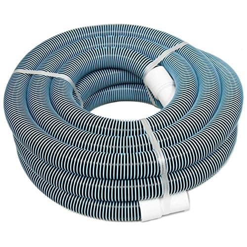 POOLWHALE 1.5”x 36ft 2-color Heavy Duty Spiral Wound Swimming Pool and Spa Vacuum Hose with Swivel Cuff