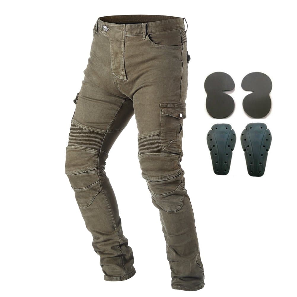 Men Motorcycle Riding Pants Denim Jeans with Protect Pads Equipment