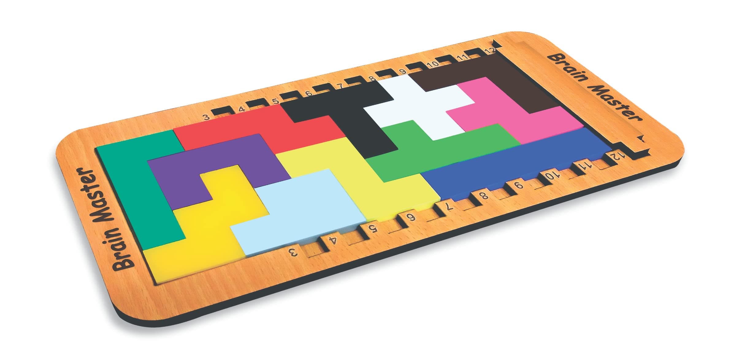 ZUDO TOYS Wood Intelligence Brain Games Building Blocks Teasers Educational Toy, Childrens Board Game Puzzle Indoor|Outdoor Ages 3+ Year Boys Girls Family Game (Brain Master)