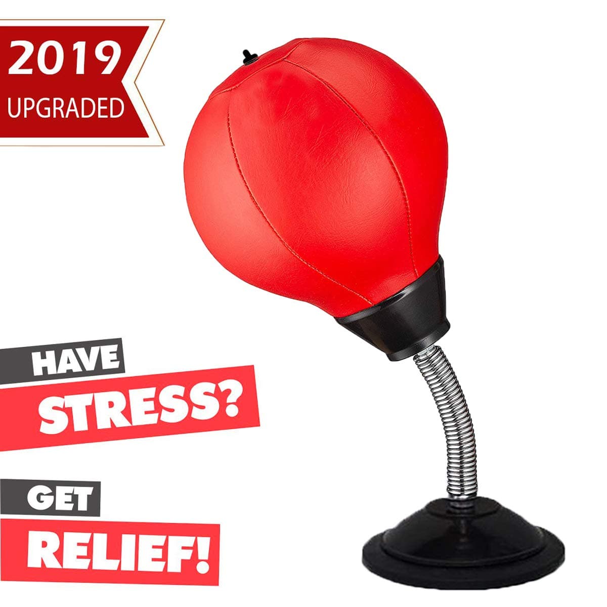 Keytas Desktop Punching Bag with Stand Boxing Bag for Kids Stress Buster Relief Ball Office Gifts Toys for Men and Adults Punch Ball with Suction Cup to Reflex Strain and Tension
