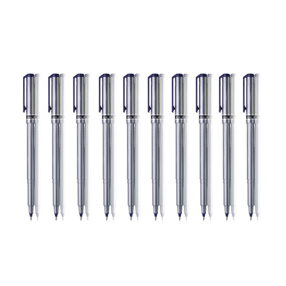 STIC 10 Black Fineliner Pens Set Fine Point Pens 0.5mm Fineliners Black Coloured Pens