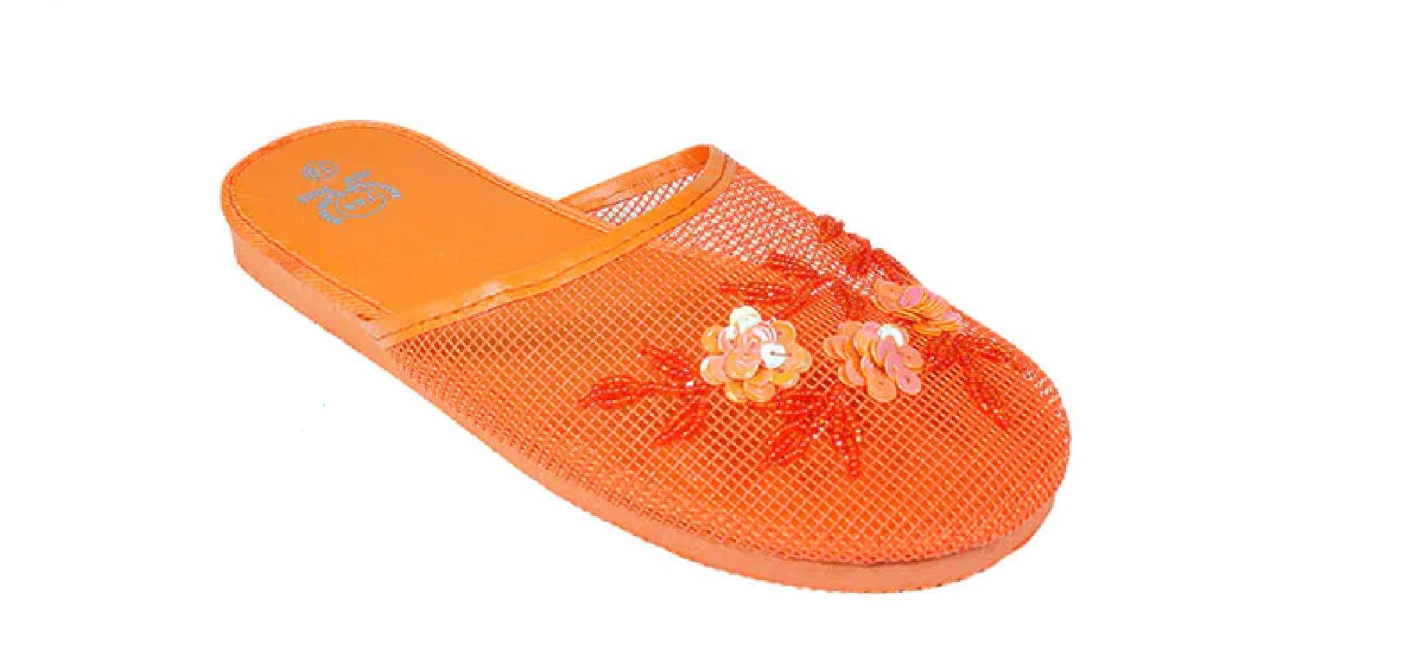 Wireless WonderzWomen's Mesh Slippers With Sequin Available in 15 Colors