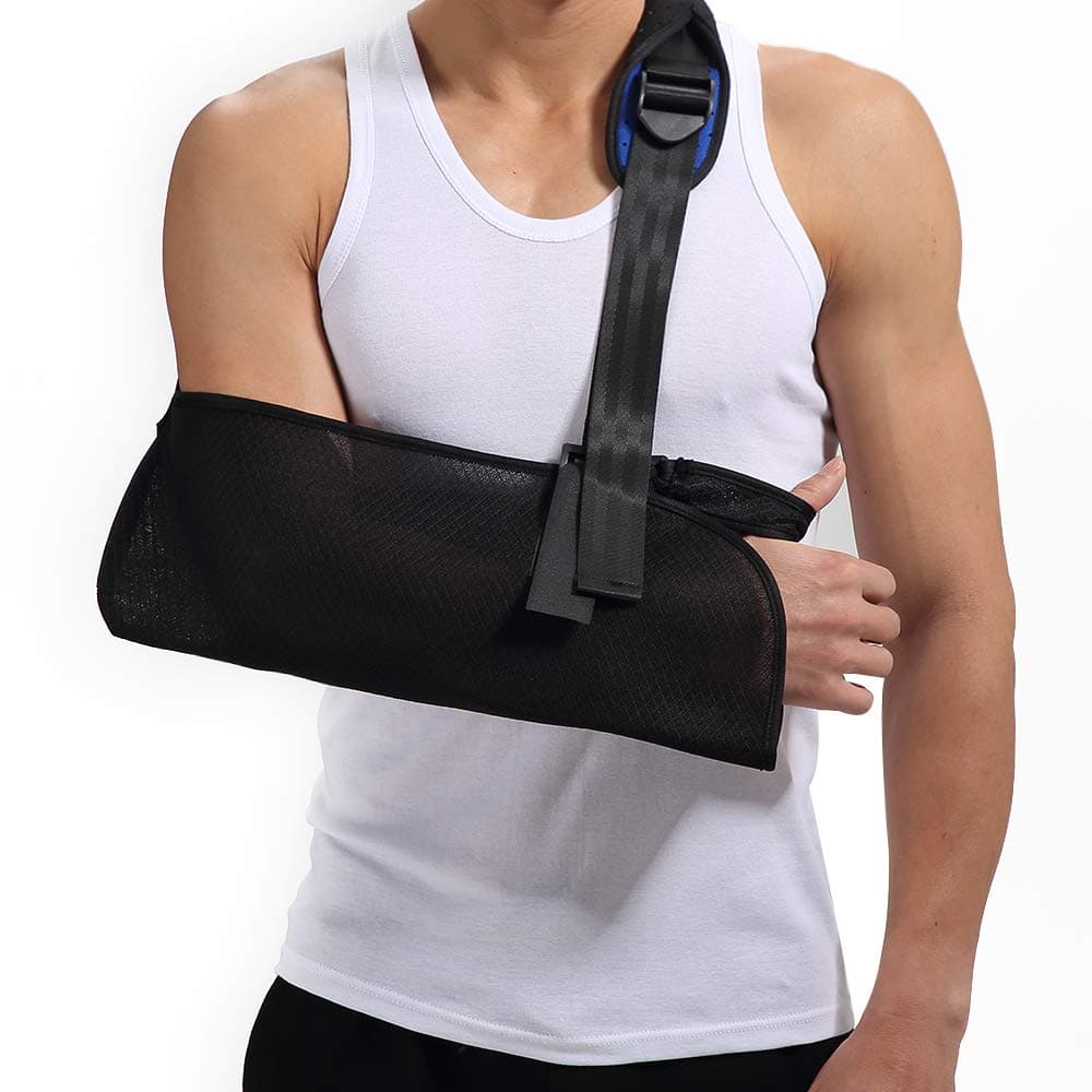 Medical Arm Sling Shoulder Support Ergonomically Designed Comfort Arm Support for Broken Fractured Bones Adjustable Shoulder Rotator Cuff Wrist Brace