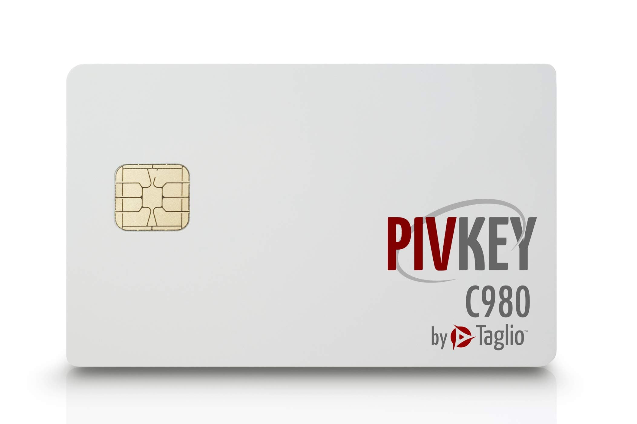 Taglio PIVKey C980 Enterprise PKI Smart Card for Authentication, Identification, Contact/Contactless Smart Card, Supports Windows PIV Drivers.