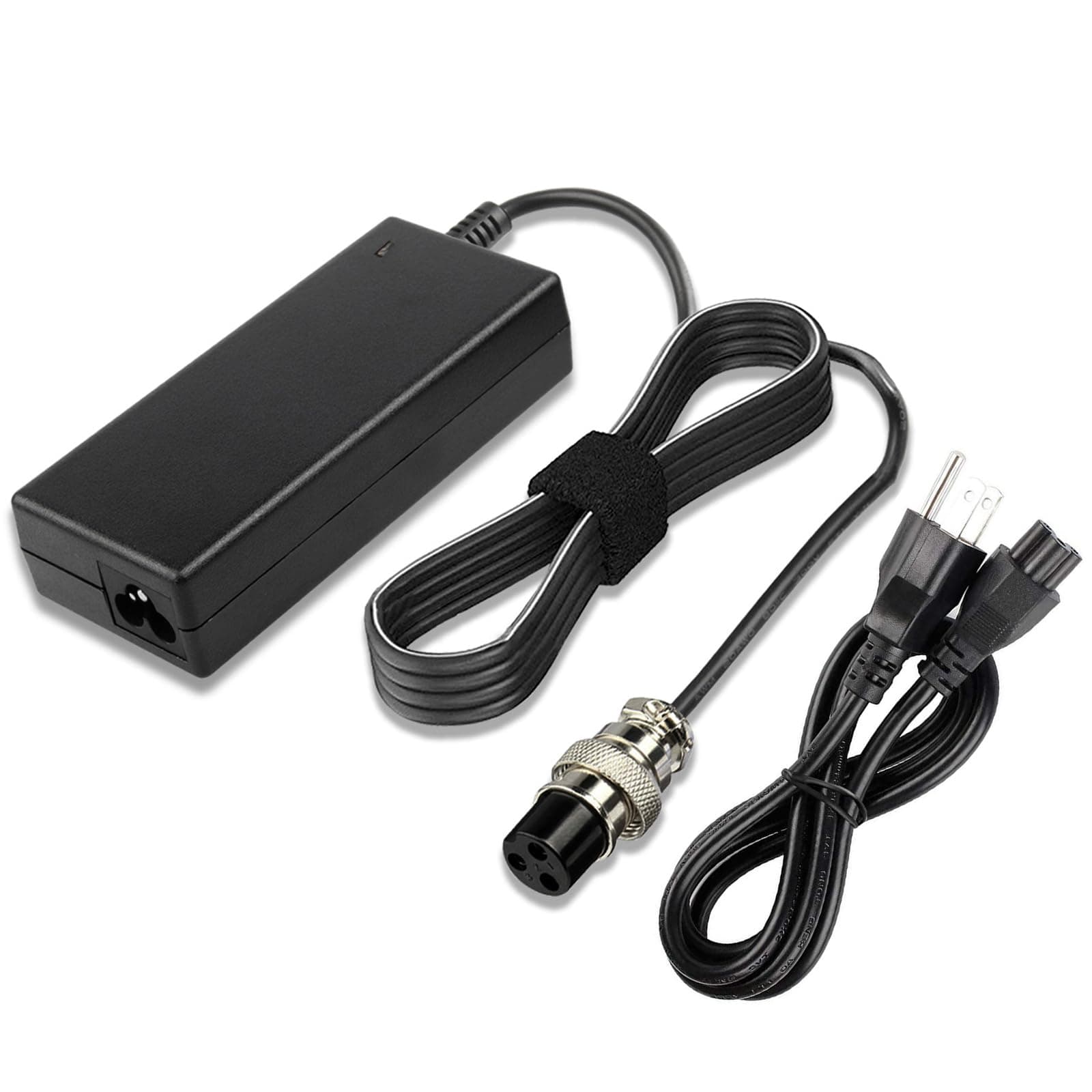 44Volt 1.8 Amp Charger for 36V Boreem Jia, Minimoto, Rad2Go, TaoTao, X-Treme etc. Electric Scooter, ATV, Go Kart, with 3-Prong Inline Female Connector