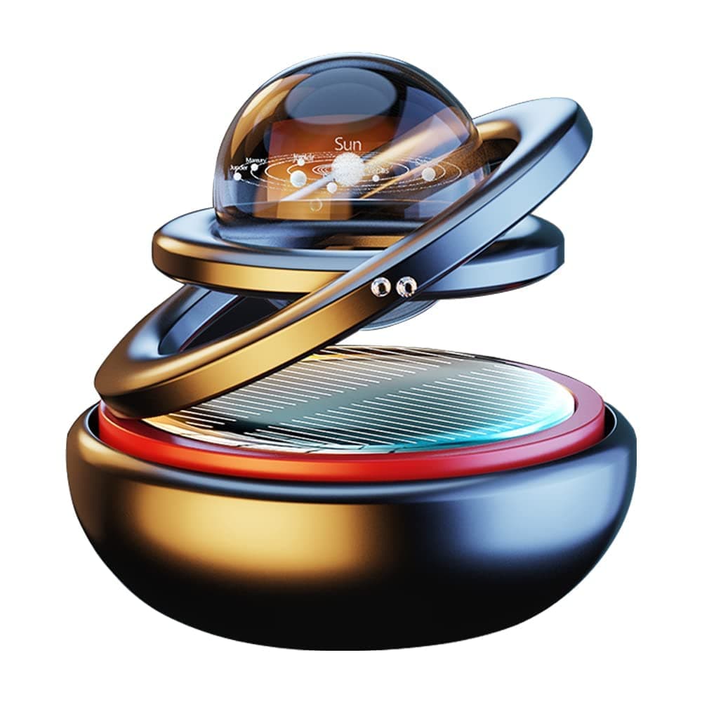 Kwak's AWH Car Air Freshener Solar Energy Air Purifier for Car Interior Autorotation Decoration Accessories - MULTICOLOR