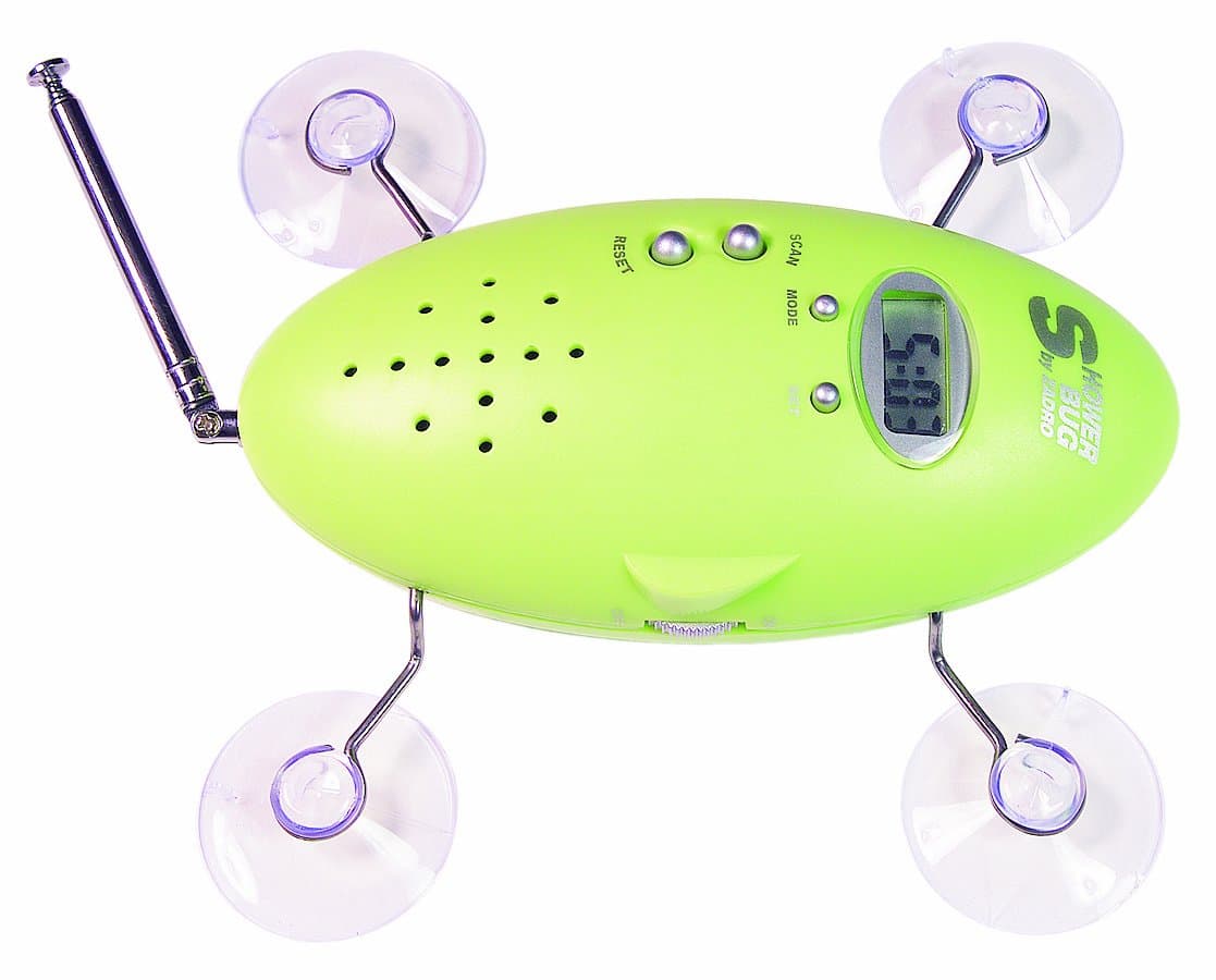 Zadro Shower Bug FM Radio Model, Lime Green, No.SB01LG