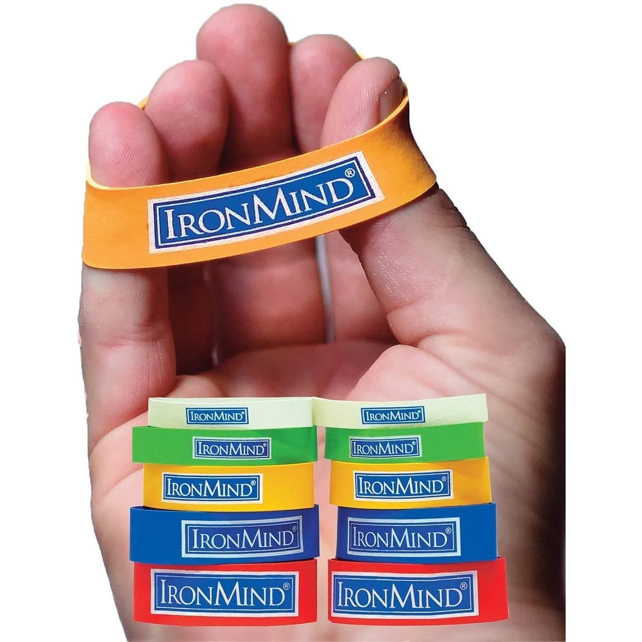 Expand-Your-Hand Bands 10 Pack: Kiss Elbow Pains Goodbye - Prevent, Rehab, Reduce Pain from Tennis Elbow, Carpal Tunnel. Authentic, original, effective