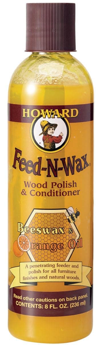 Howard Products FW0008 Wood Polish & Conditioner, 8 oz, Orange