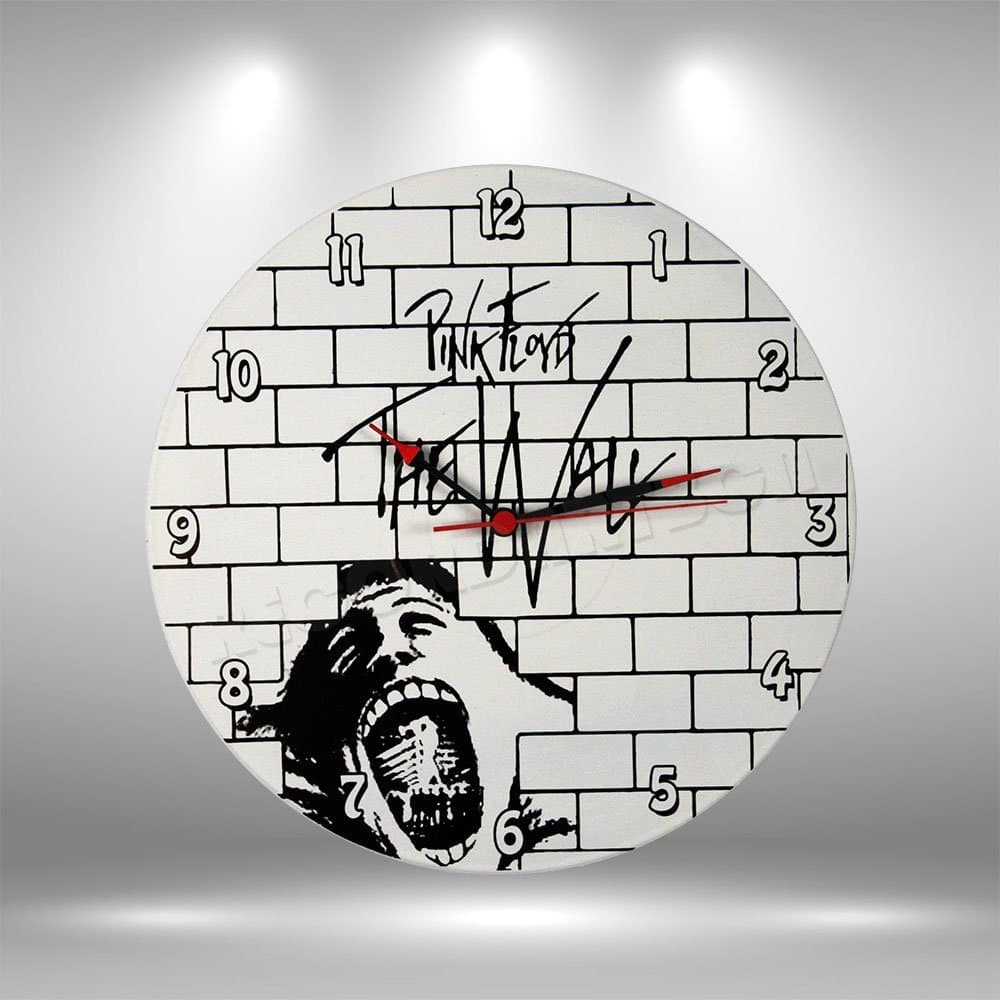Pink Floyd Vinyl record clock - Handmade original gifts & home decoration.