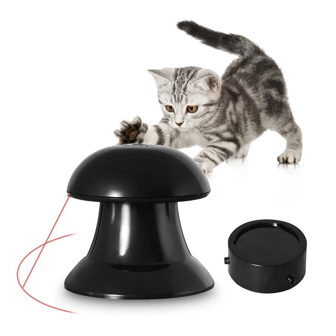 Cat Toy Interactive Automatic 【2nd Generation】 Best Rotating Light Toy Safe Pet Entertainment Exercise With Free Base For Cats and Dogs