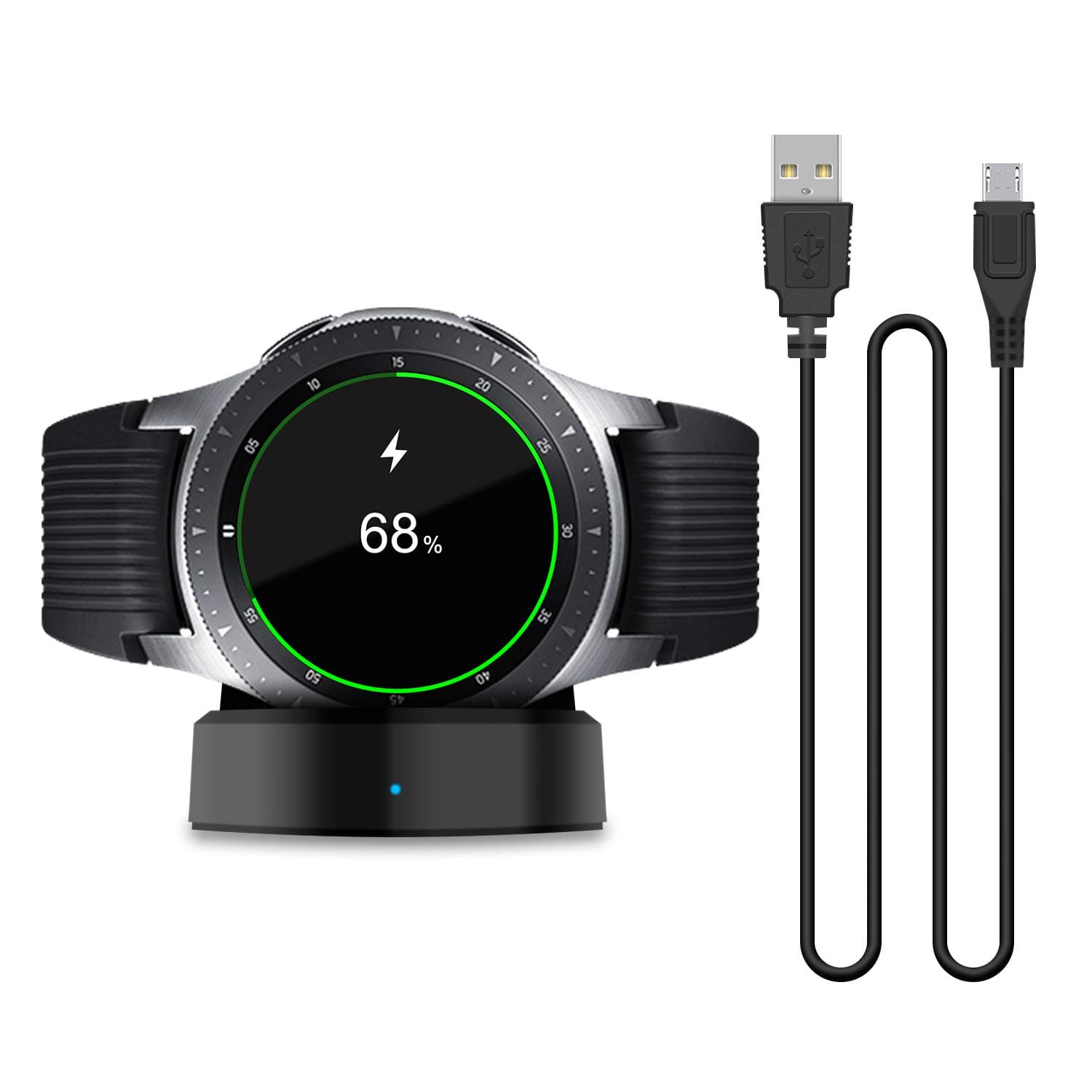 Updated Charger Compatible with Samsung Galaxy Smart Watch 42mm 46mm, Replacement Charging Dock Cradle Only for Samsung Galaxy Smart SM-R800 SM-R810 SM-R815 (NOT for Active Watch)