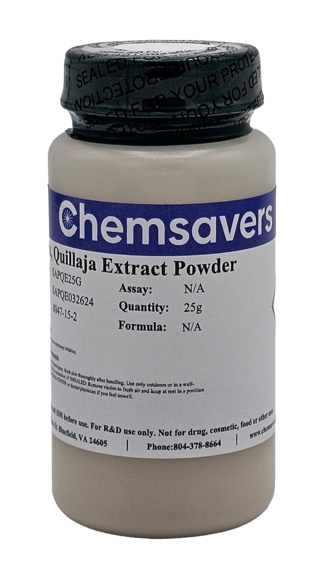 Saponin, Quillaja Extract Powder, 25g