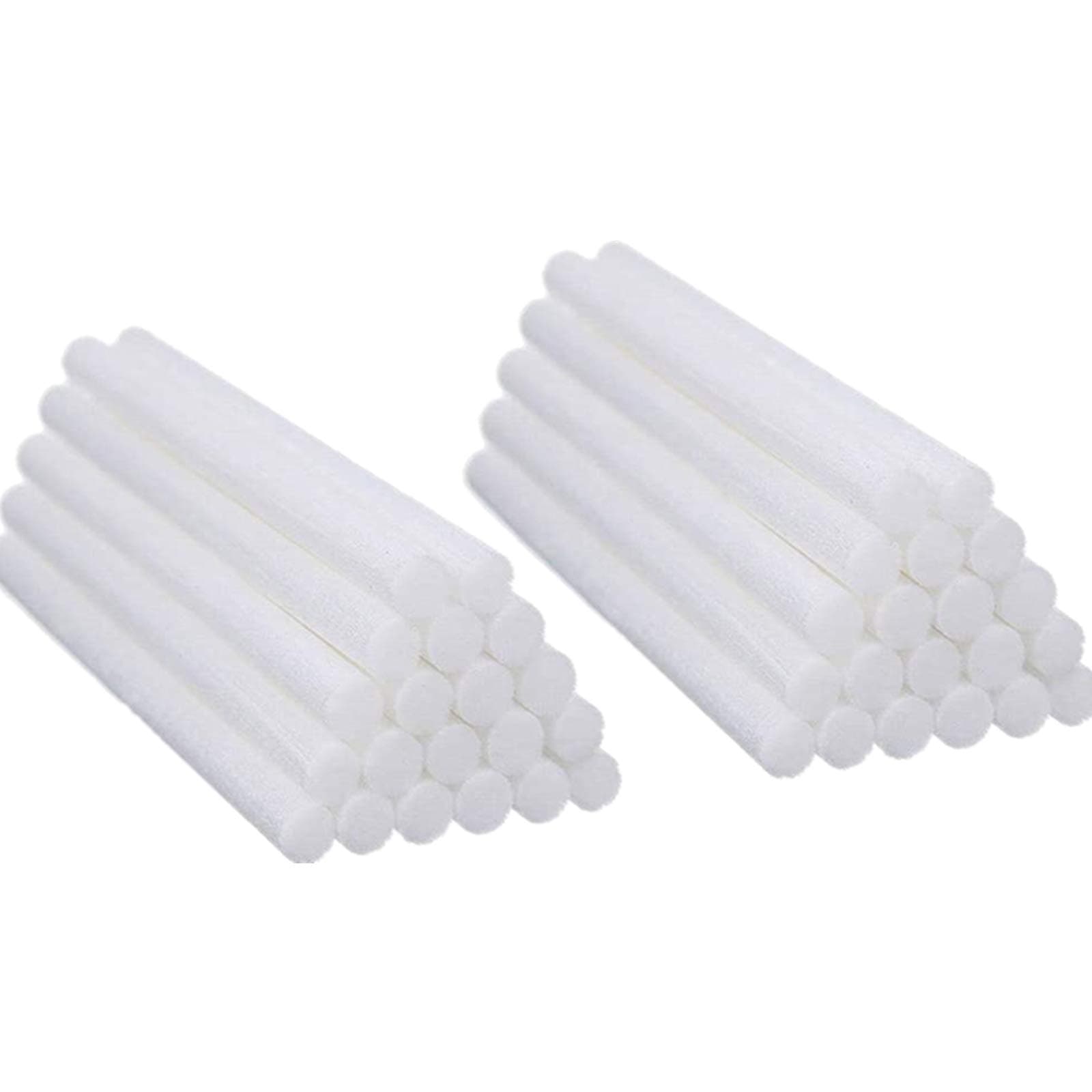 Yesoa 40 Pack Cotton Humidifier Filters Sticks 8mm X 130mm Humidifiers Cotton Swab Absorbent Wicks Replacement for USB Water Bottle Caps Humidifier Car Diffuser Sponges Refill Sticks