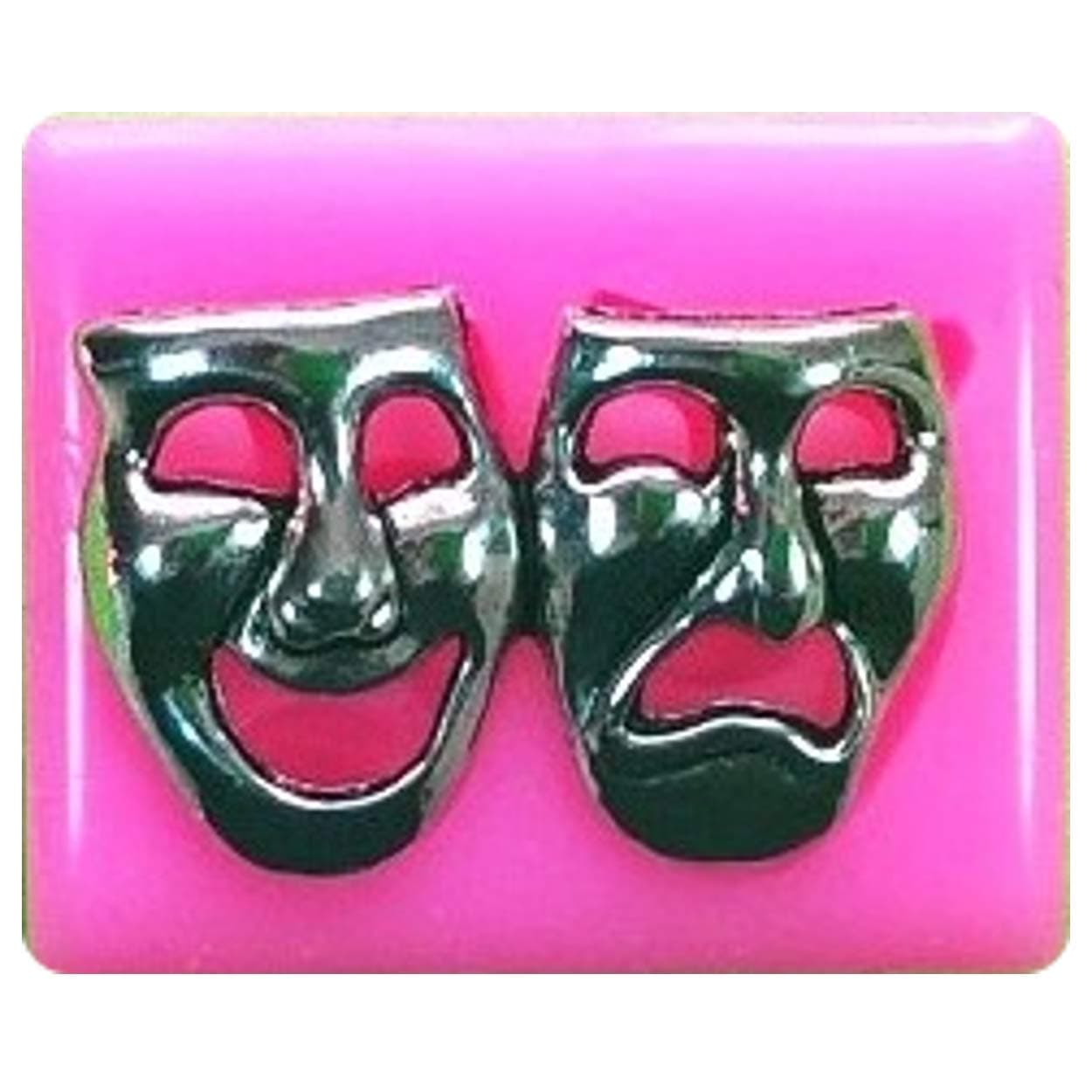 Theatre Mask Comedy Tragedy Mould Silicone Mould Mold for Cake Decorating Cake Cupcake Toppers Icing Sugarcraft Tool by Fairie Blessings
