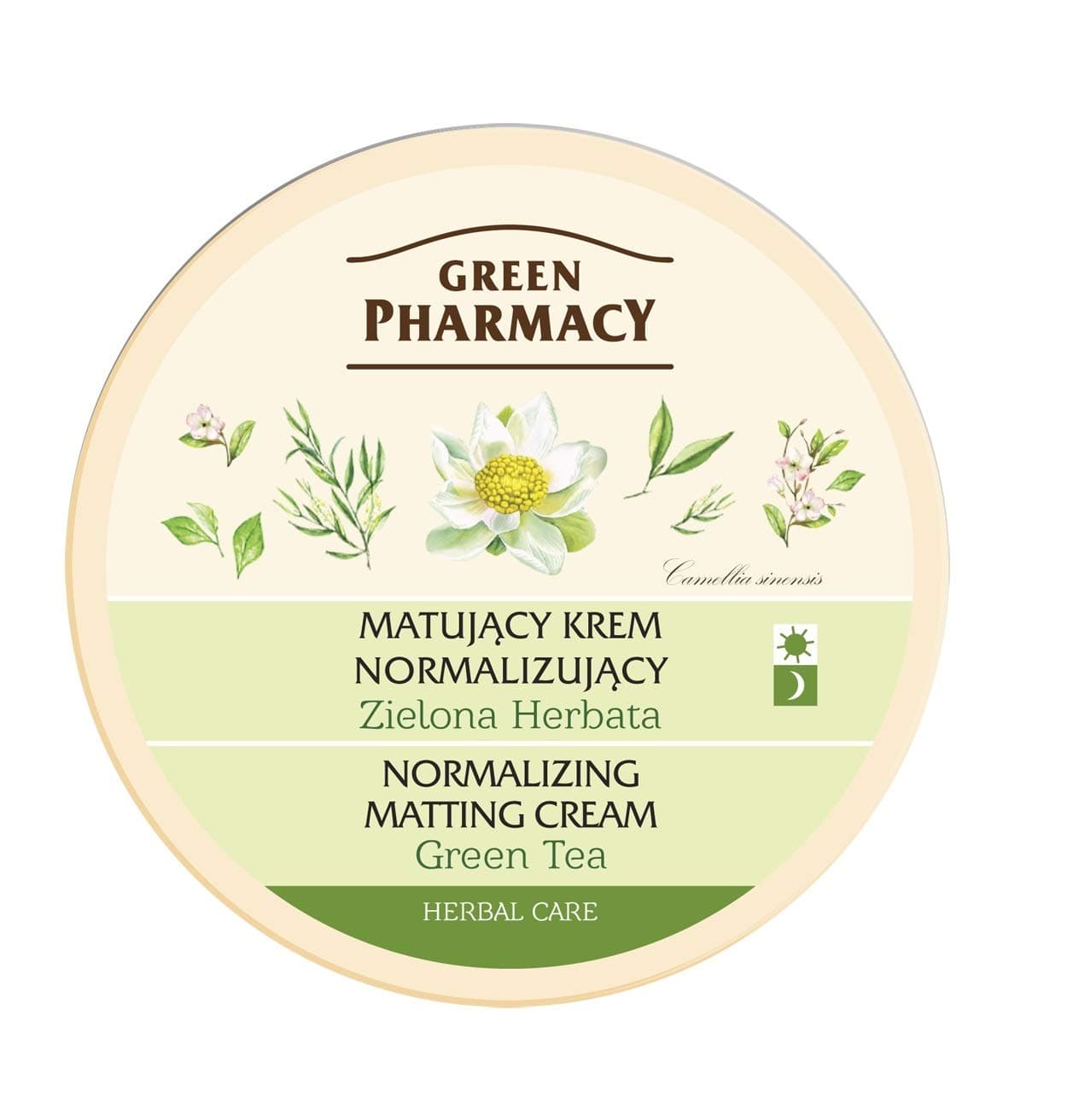Green Pharmacy Face Care Green Tea Mattifying Cream For Mixed And Oily Skin (0% Parabens) 5.0 oz