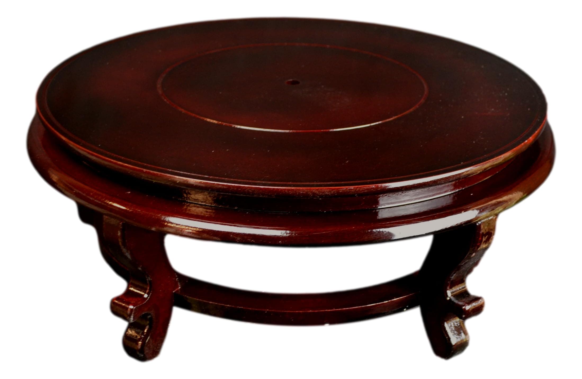 - Wooden Fishbowl Display Vase Pot Planter Stand Plant Pot Display Stand (16")