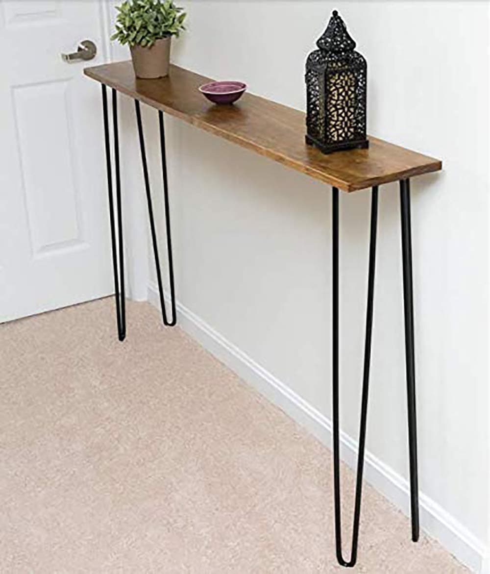 Homey Essense Ironwood Modern Console Table (Brown , 45X 9X 30 inches - LX W X H)