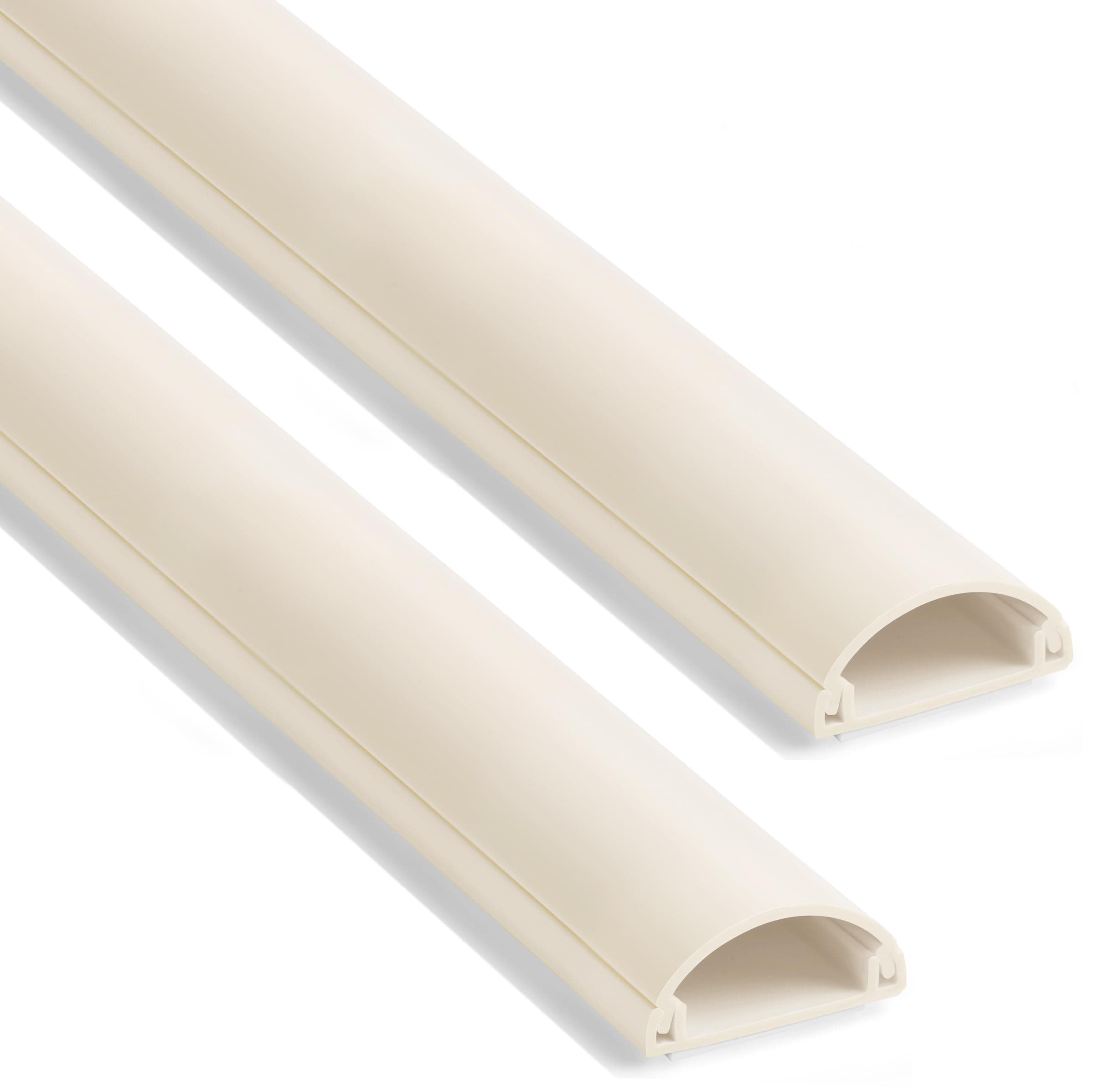 ZhiYo Cord Hider, 39in Cable Hider for 1-2 Cords, Cord Covers for Wires on Wall, Wire Covers for Cords Wall Mount TV, Cable Cover Wall Wire Hider for Cords, Cable Raceway Beige 3xL13’’ W0.98’’xH0.45’’