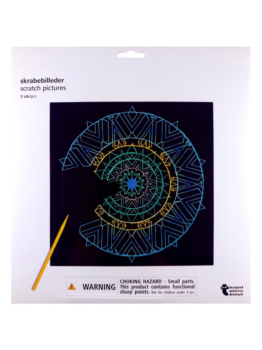 Flying Tiger Scratch Art Pictures - 3pcs