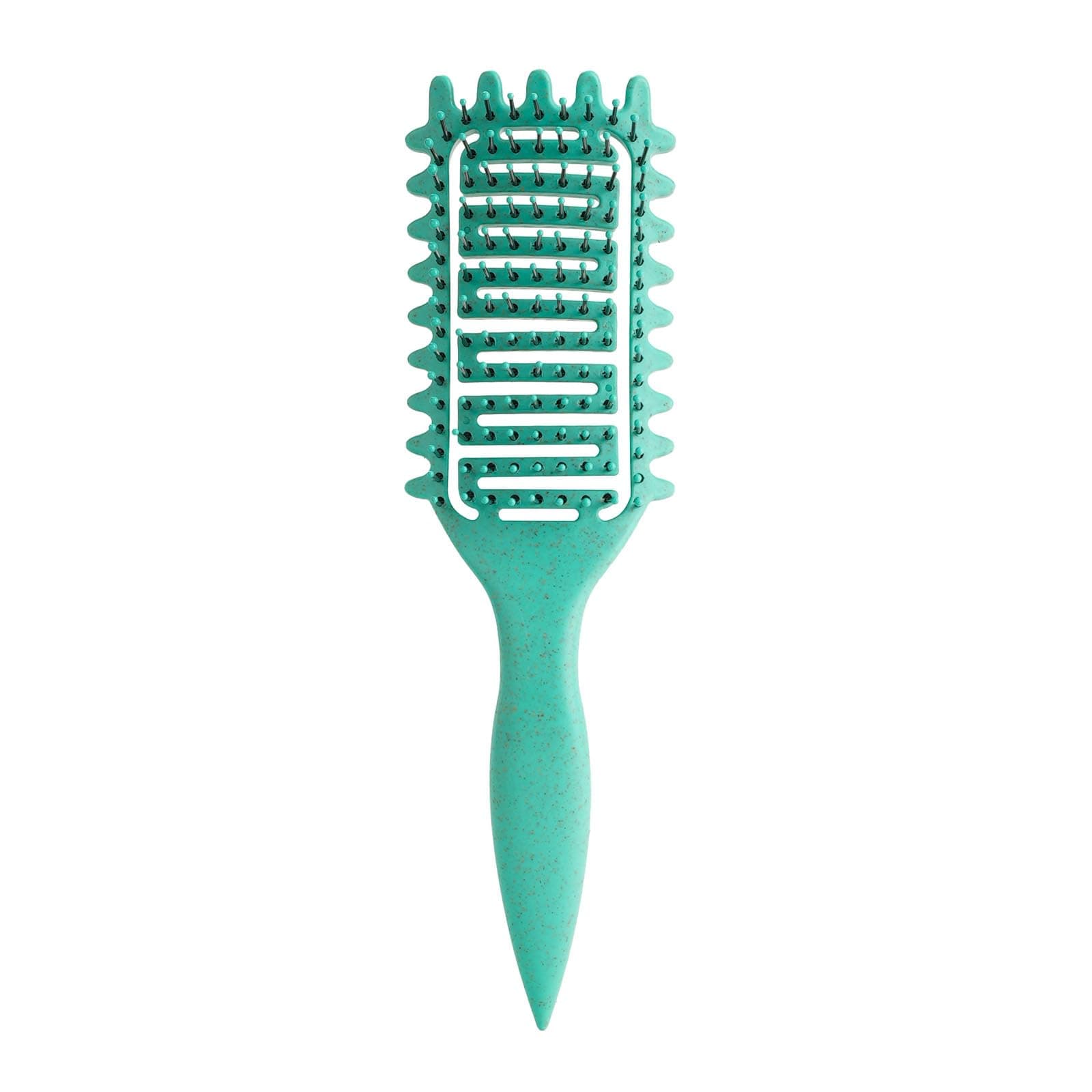 Curl Defining Brush,2024 Curly Hair Brush,Vented Hair Brush for Detangling, Shaping and Defining Curls For Women and Men Less Pulling (Green)