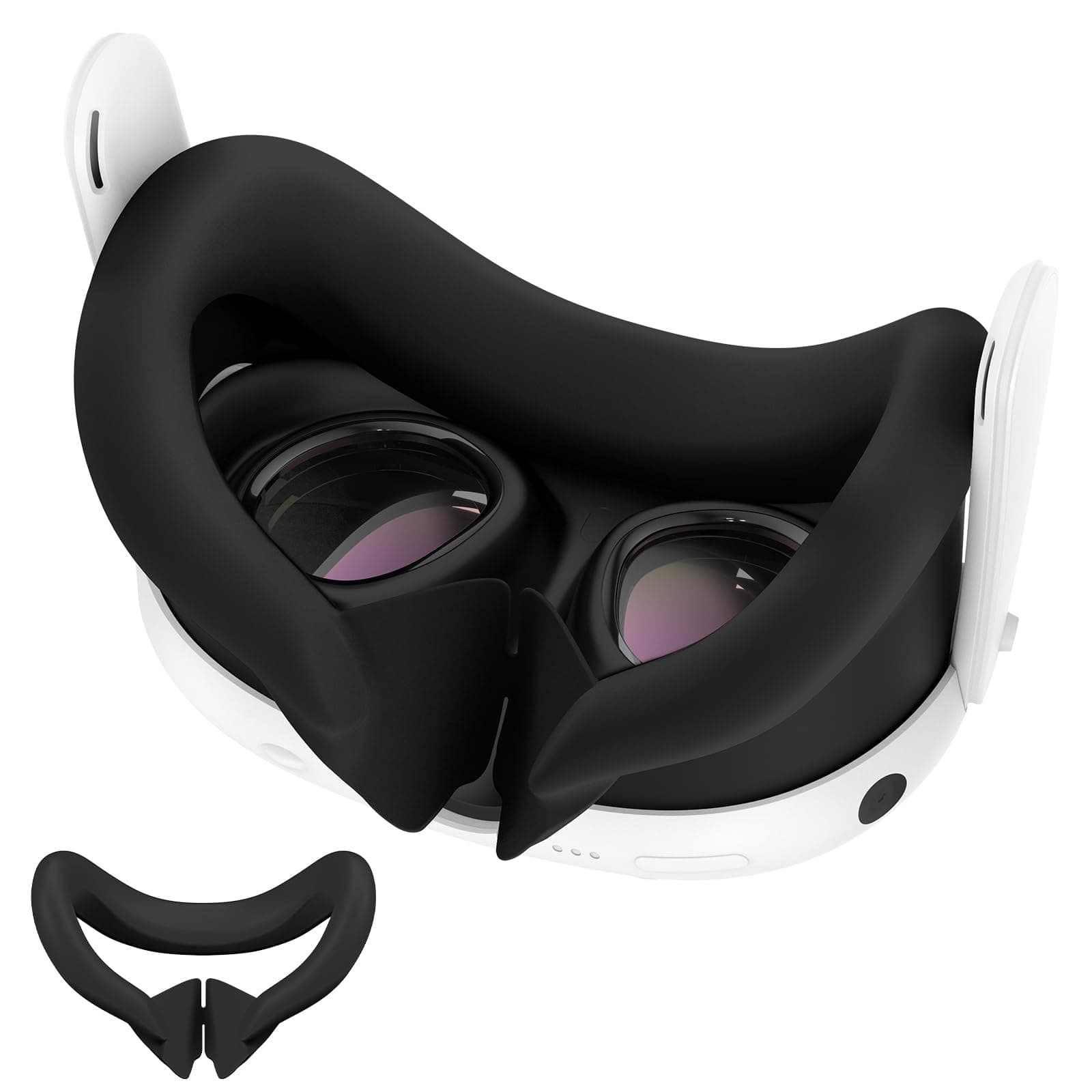visucachiCompatible with Quest 3 Accessories, VR Face Cover for Meta Quest 3 (Black)