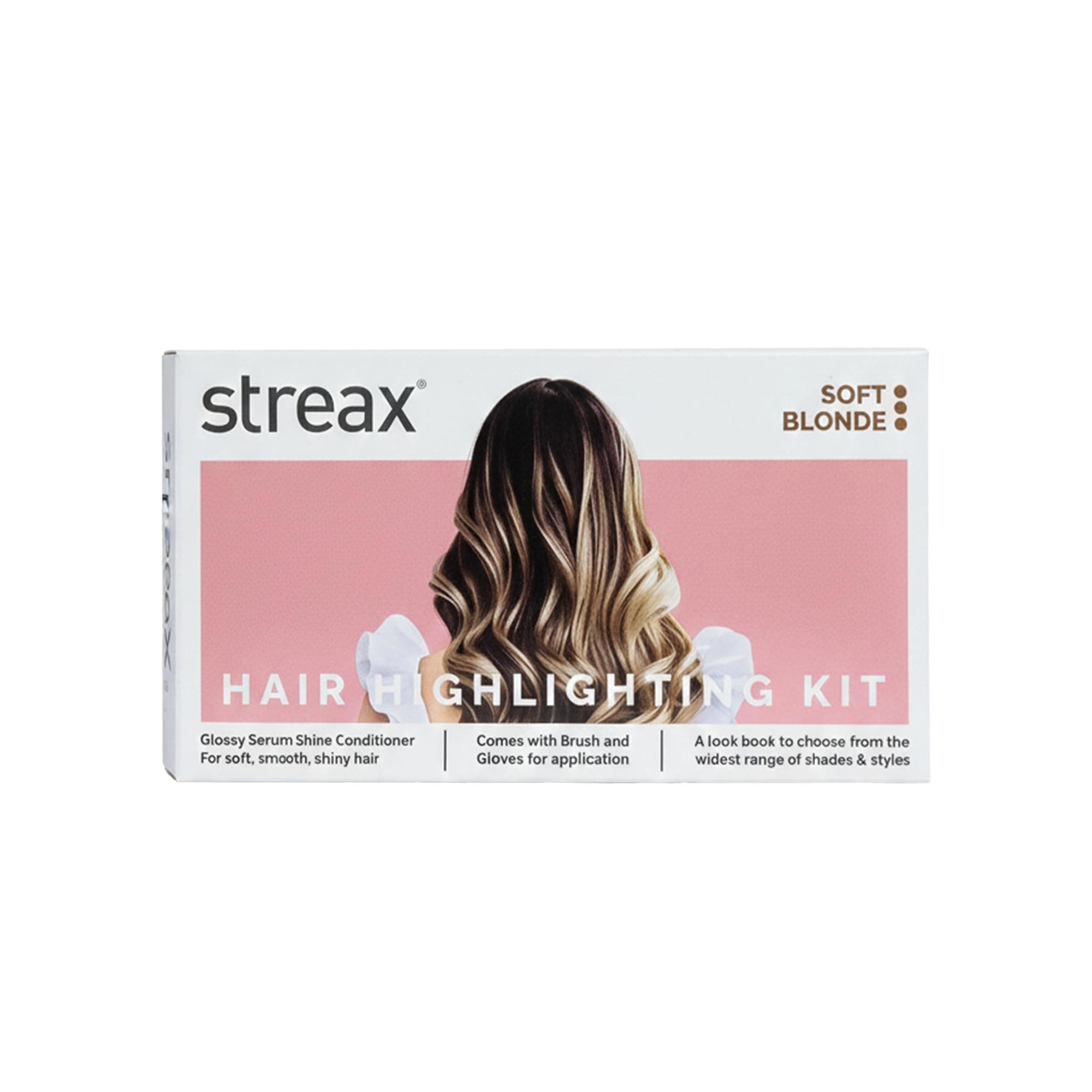 Hair Highlighting Kit – Soft Blonde Shade – 75 g / 2.65 oz – Complete At-Home Highlight Kit with Developer, Colourant, Conditioner, Brush & Gloves