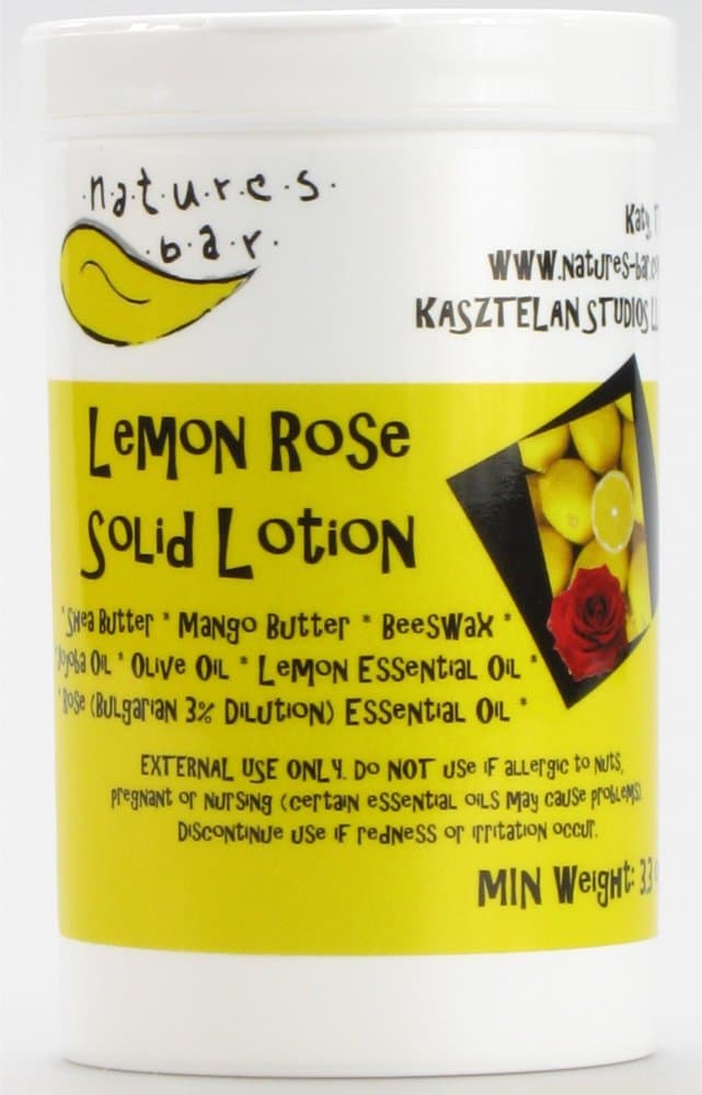 Handcrafted Natures Bar Shea Lotion - LEMON ROSE