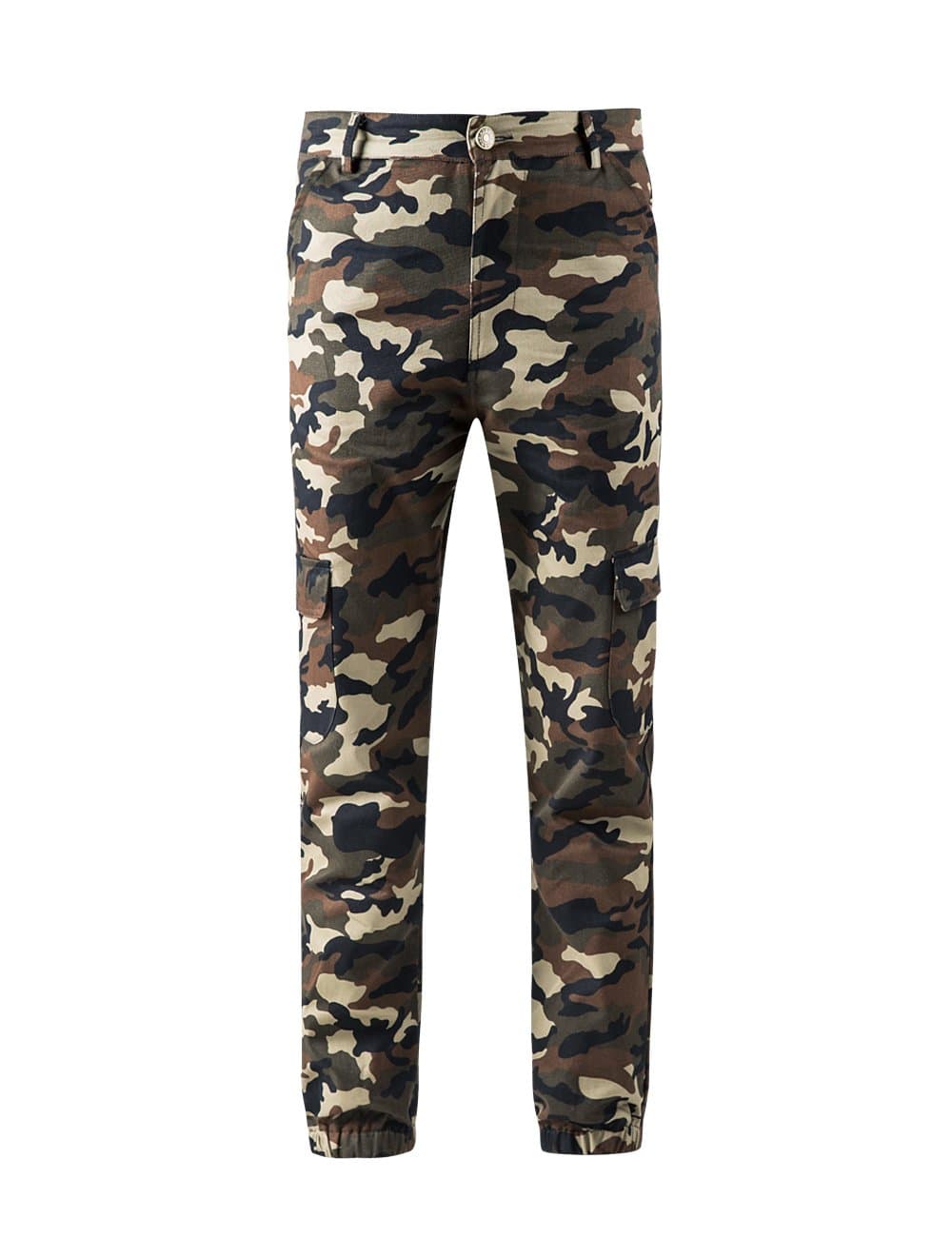YAMY Womens Camouflage Pants BDU Military Trousers Joggers (Small, Green)