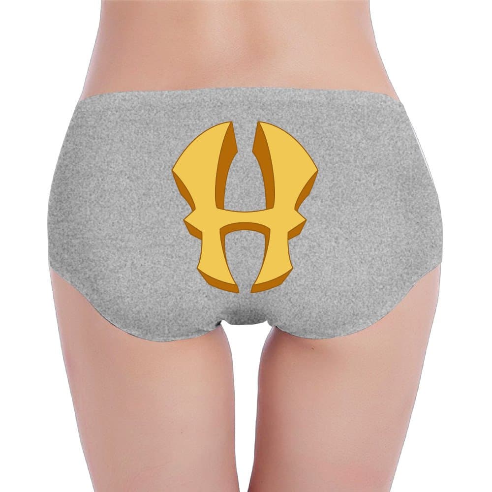 Cas Women Simple Triangle Hercules Logo Low-Waist Briefs Ash