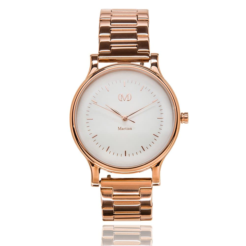 Martian mVip Kindred Analog Smartwatch with VIP Notifications and Fitness for iOS and Android (MPS01CL025)