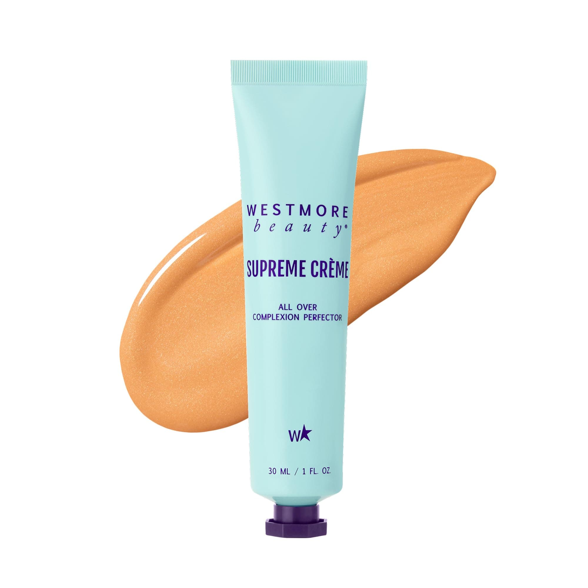 Westmore Beauty Supreme Creme All-Over Complexion Perfector – Long-Lasting CC Cream Foundation - Waterproof & Transfer-Resistant Skin Tint - 1 Oz (Tan)