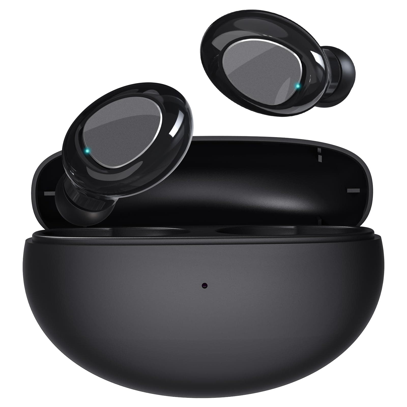 Wireless Earbuds 5.4 - Super Mini with Deep Bass, 25H Playtime HiFi Stereo Sound Advanced Noise Cancelling, IPX5 Waterproof, Ideal for Home Office, Cellphone/PC - Black