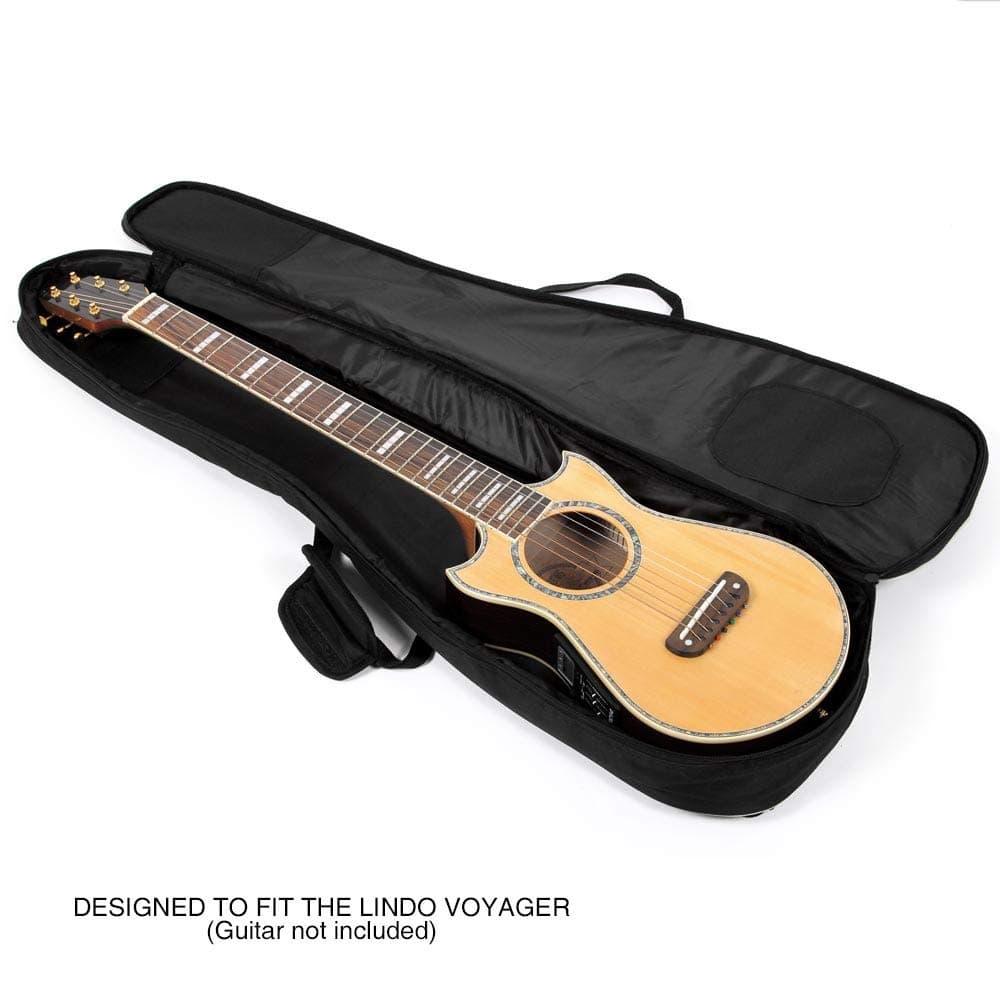 Lindo Black Padded Gig Bag for Voyager Electro-Acoustic Travel Guitar/Lapsteel