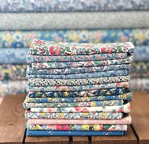 Liberty Fabric Bundle - Flower Show Spring by Liberty of London - 15 Fat Quarters Each 55 cm x 50 cm - 100% Cotton