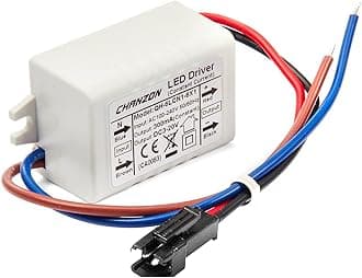 Chanzon LED Driver 300mA (Constant Current Output) 3V-20V (Input 100-240V AC-DC) (1-6) x1W 1W 2W 3W 4W 5W 6W Power Supply 300 mA Lighting Transformer Drivers for High Power COB Chips (Plastic Case)