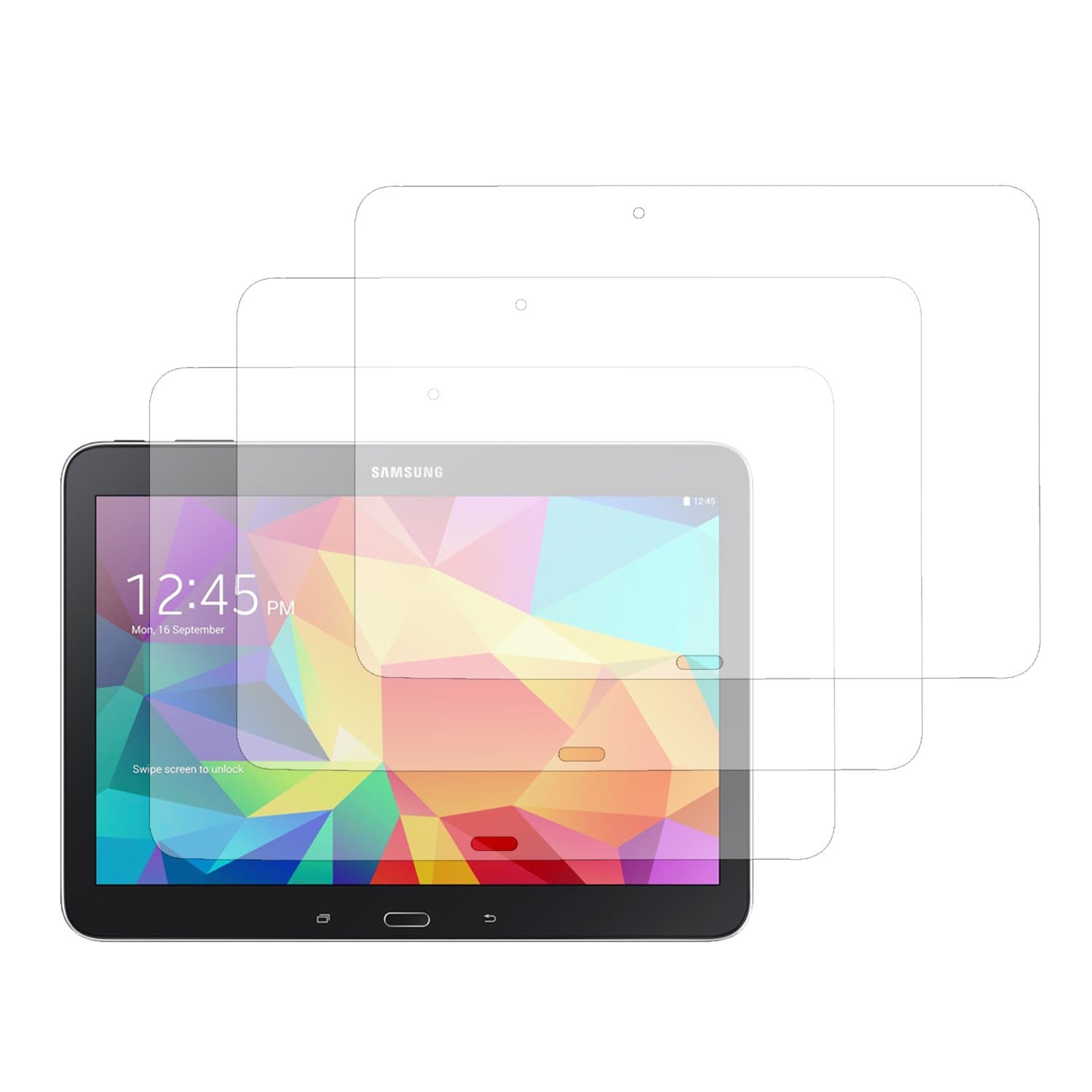 EnGive 3 Packs Crystal Clear Screen Protector for Samsung Galaxy Tab 4 10.1 SM-T530 T531 T535