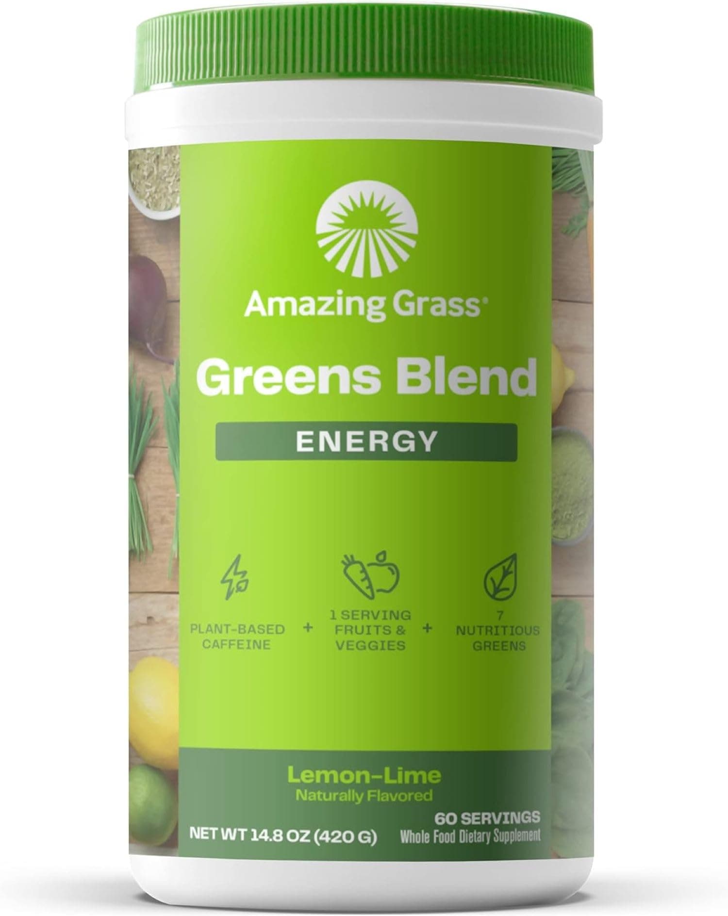 Amazing Grass Green Superfood Detox Effervescent, Lemon and Lime, 420 g