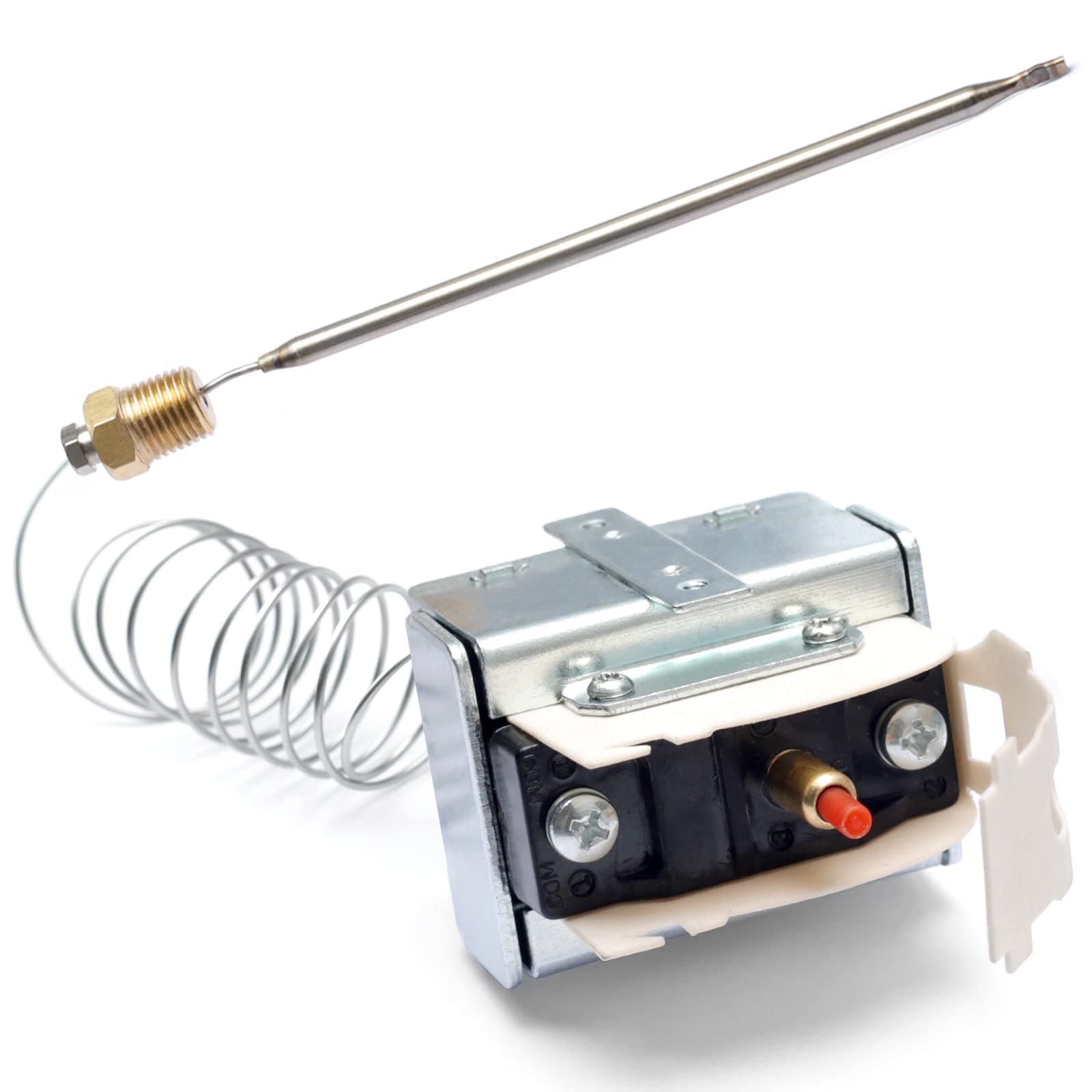 PP10084 High Limit Thermostat Fryer Switch with Manual Reset, Compatible with Pitco Fryer for VF35, MGII, SG14 35C, 45C+ 18S, 18 E500D, 1/4" Thread Mpt Stuff Box, 450°F/230°C Hi Limit Thermostat